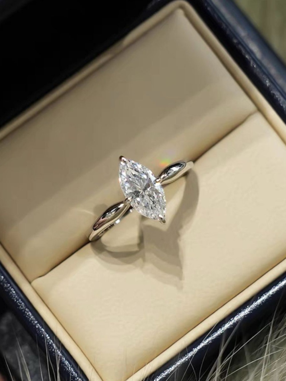 2 Carat Moissanite 925 Sterling Silver Ring